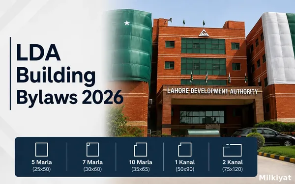 LDA Building Bylaws 2026: Covered Area, Height, Setbacks and Basement Rules by Plot Size