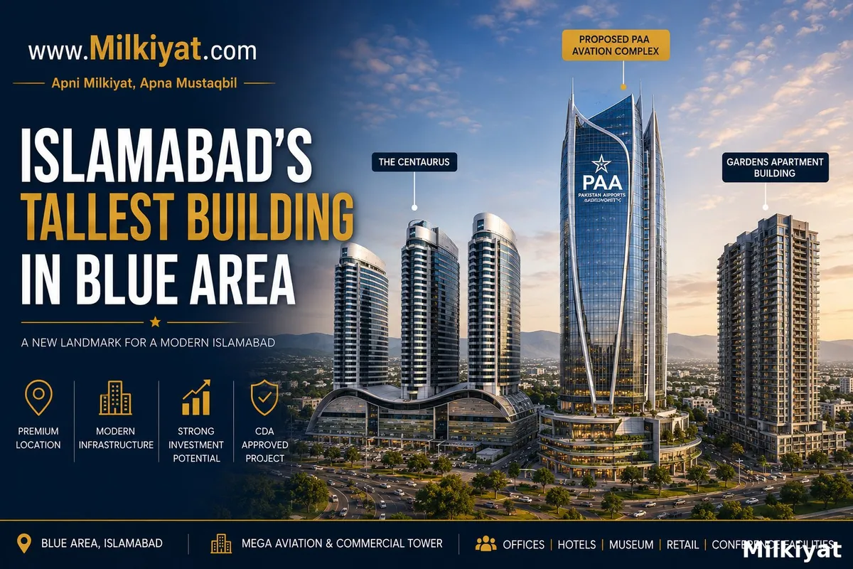 Islamabad Tallest Building Planned in Blue Area by Pakistan Airports Authority