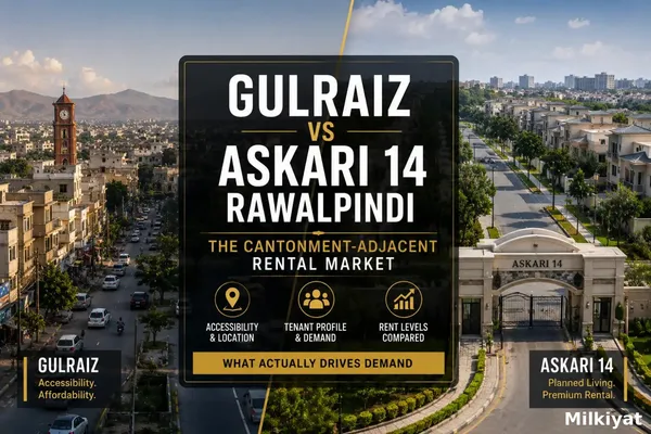 Gulraiz vs Askari 14 Rawalpindi: The Cantonment-Adjacent Rental Market