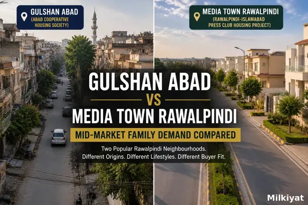 Gulshan Abad vs Media Town Rawalpindi: Mid-Market Family Demand Compared