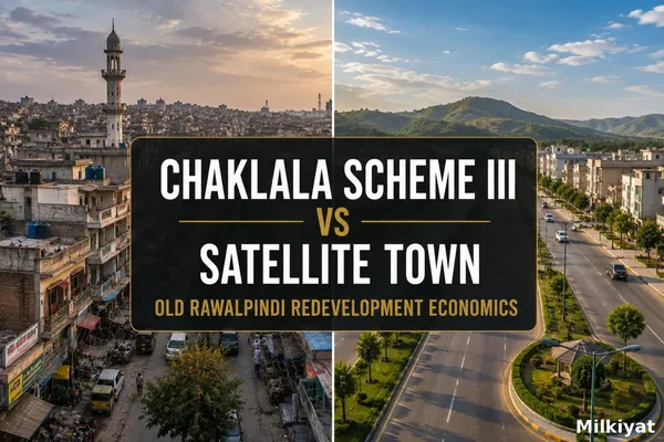 Chaklala Scheme III vs Satellite Town: Old Rawalpindi Redevelopment Economics