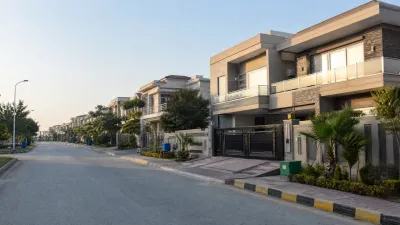 A quiet residential street in Bahria Town Phase 7, highlighting its mature development, established infrastructure and fully developed housing environment.