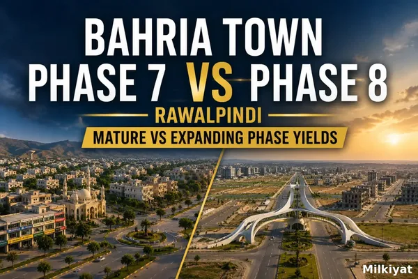 Bahria Town Phase 7 vs Phase 8 Rawalpindi: Mature vs Expanding Phase Yields