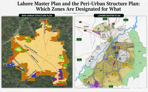 Lahore Master Plan and the Peri-Urban Structure Plan: Which Zones Are Designated for What