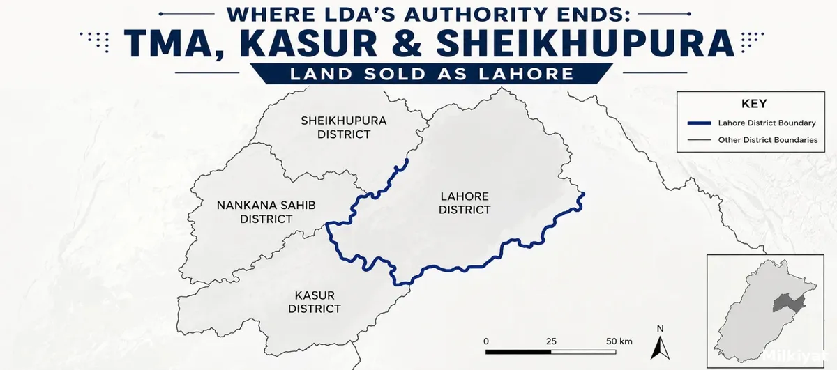 Where LDA's Authority Ends: TMA, Kasur and Sheikhupura Land Sold as Lahore