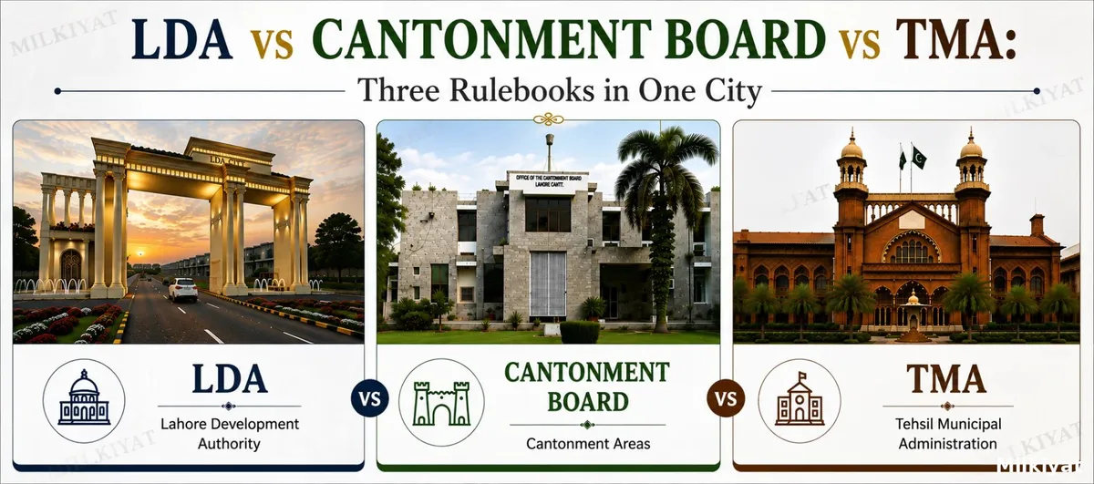 LDA vs Cantonment Board vs TMA: Three Rulebooks in One City