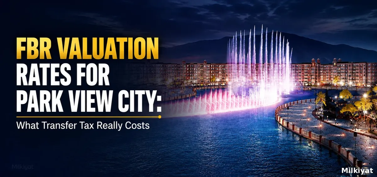 FBR Valuation Rates for Park View City: What Transfer Tax Really Costs
