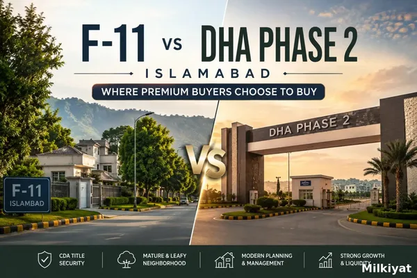 F-11 vs DHA Phase 2 Islamabad: Where Premium Buyers Choose to Buy