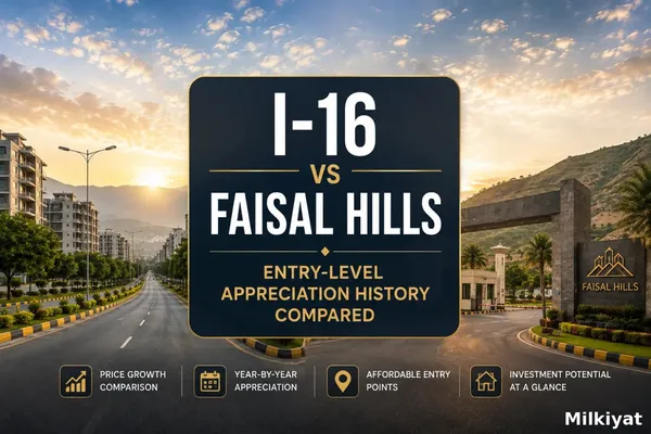 I-16 vs Faisal Hills: Entry-Level Appreciation History Compared