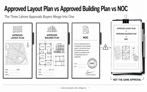 Approved Layout Plan vs Approved Building Plan vs NOC: The Three Lahore Approvals Buyers Merge Into One