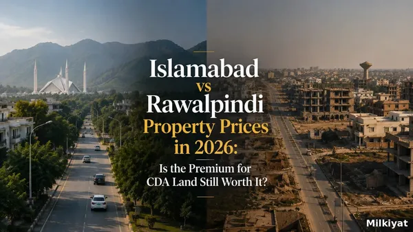 Islamabad vs Rawalpindi Property Prices in 2026: Is the Premium for CDA Land Still Worth It?