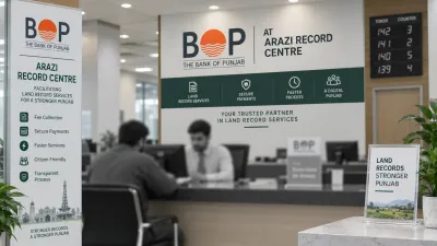 Paying the Green Property Certificate fee at an Arazi Record Centre counter or through e-Pay Punjab
