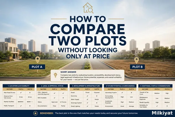 How to Compare Two Plots Without Looking Only at Price