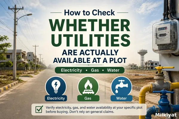 How to Check Whether Utilities Are Actually Available at a Plot