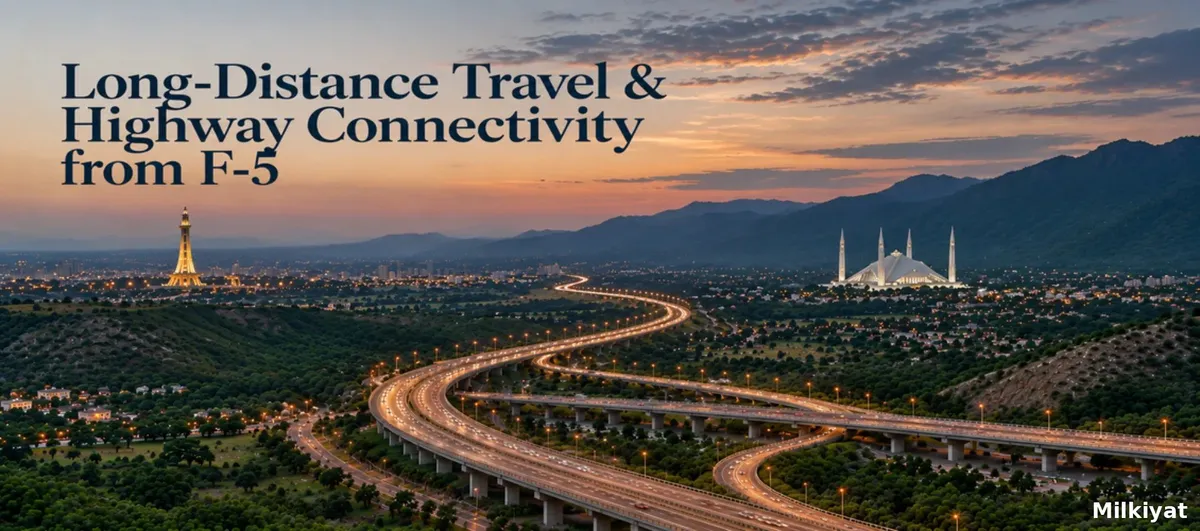 Long-Distance Travel & Highway Connectivity from F-5