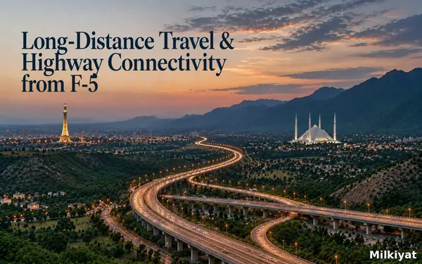 Long-Distance Travel & Highway Connectivity from F-5