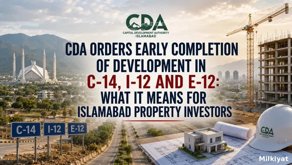 CDA Orders Early Completion of Development in C-14, I-12 and E-12: What It Means for Islamabad Property Investors