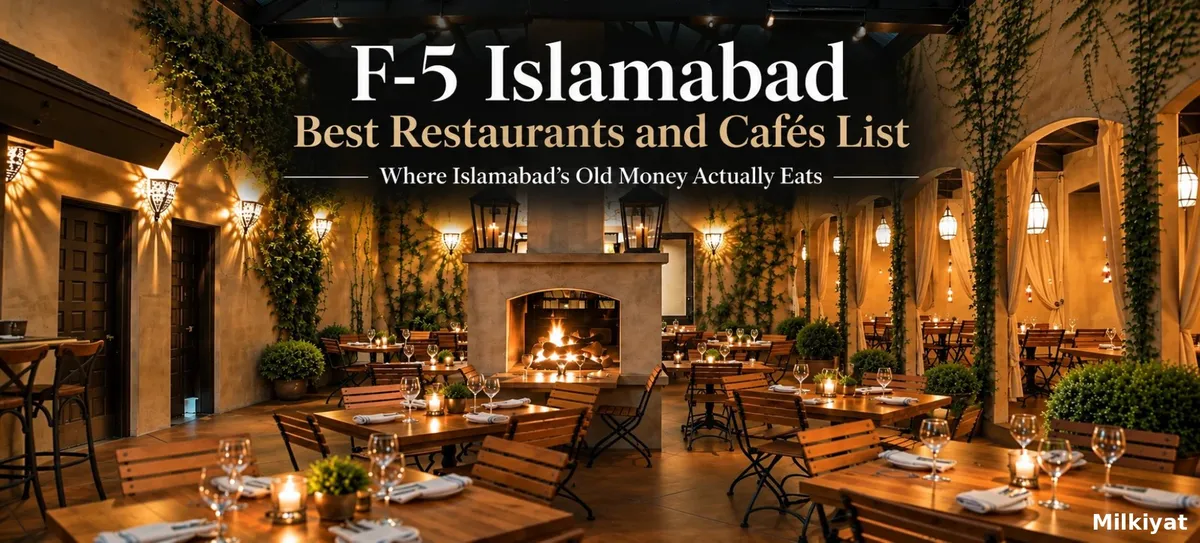 F-5 Islamabad Best Restaurants and Cafés List: Where Islamabad's Old Money Actually Eats