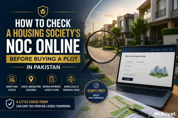 How to Check a Housing Society's NOC Online Before Buying a Plot in Pakistan