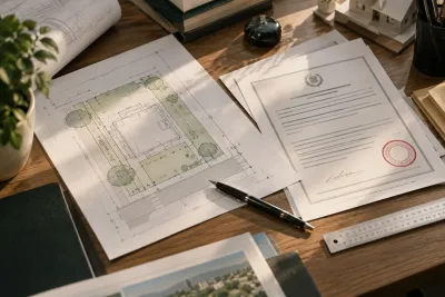 Approved building plan and property documents required under CDA zoning rules in F-5 Islamabad