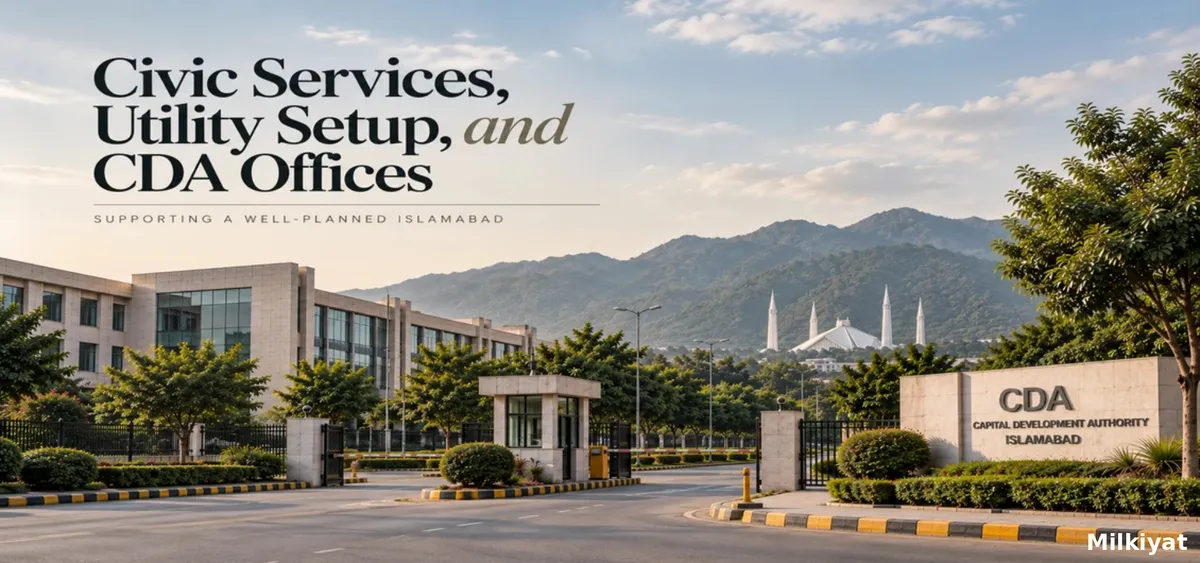 Civic Services, Utility Setup, and CDA Offices