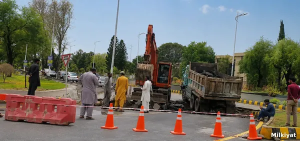 Rs4.25bn Serena Underpass Road Subsides Again After Heavy Rains in Islamabad