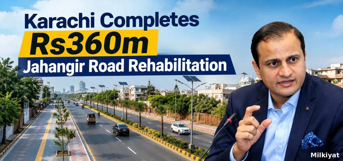 Karachi Completes Rs360m Jahangir Road Rehabilitation From Gurumandir to Teen Hatti