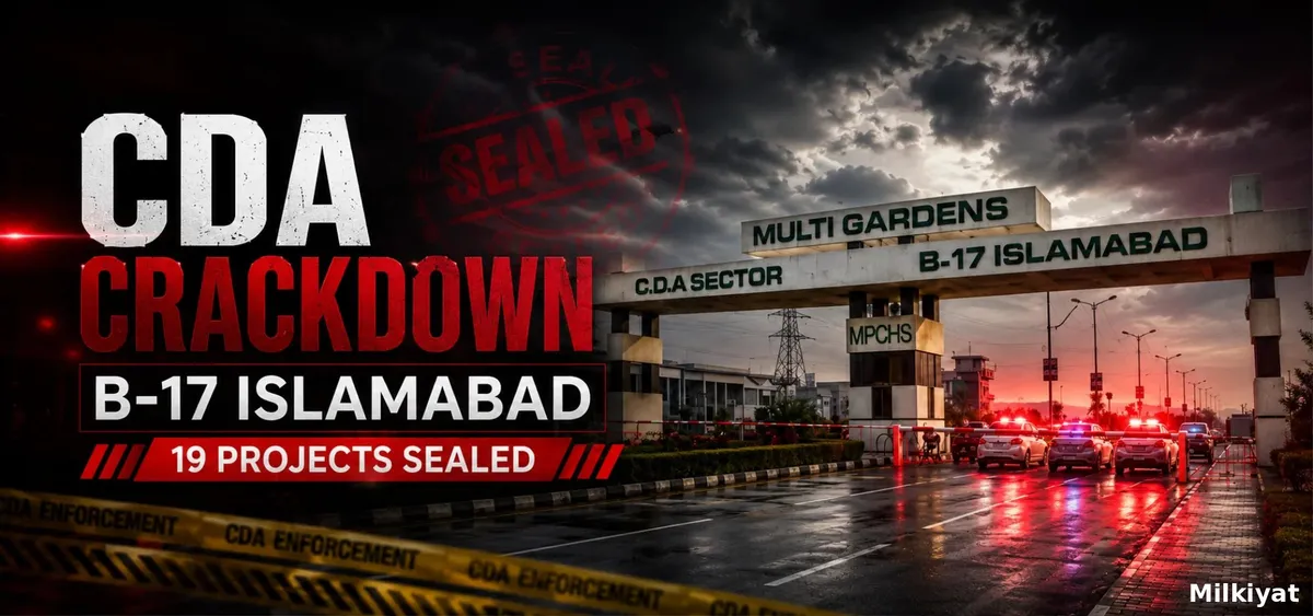 B-17 Islamabad Under CDA Scrutiny:Why 19 Plazas Were Sealed (2026)?