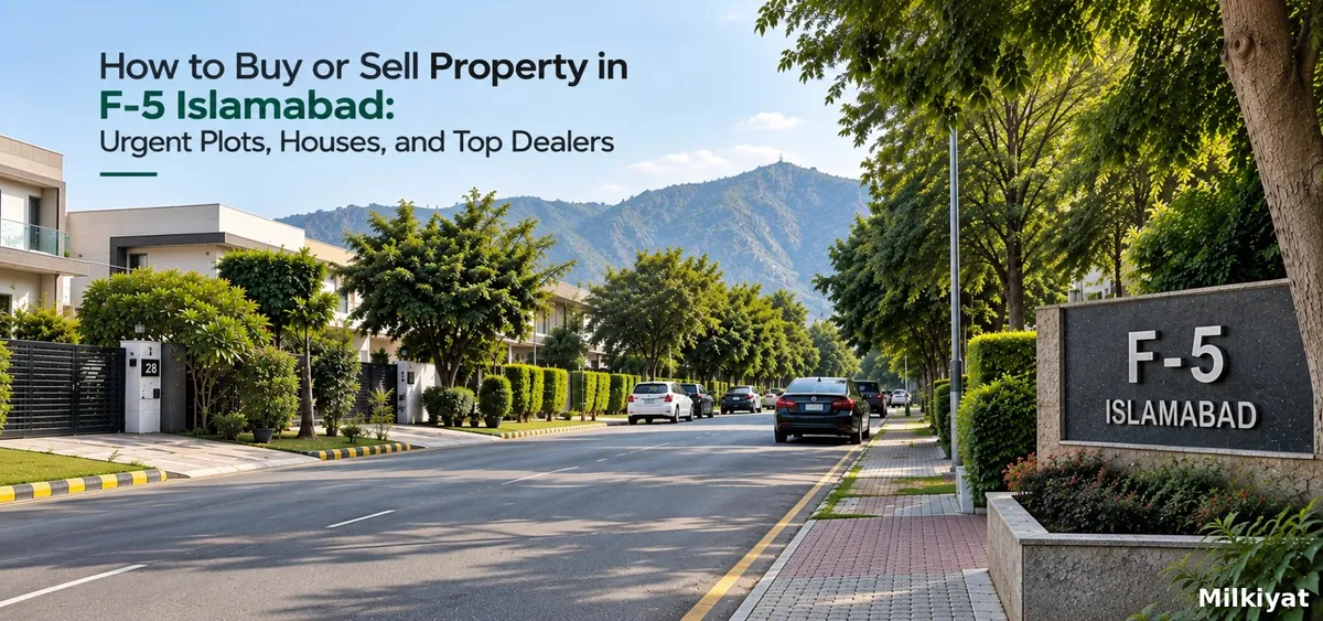 How to Buy or Sell Property in F-5 Islamabad: Urgent Plots, Houses, and Top Dealers