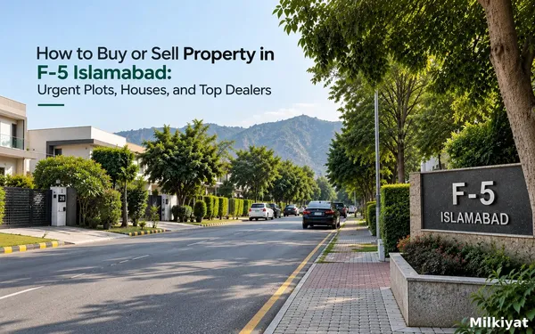 How to Buy or Sell Property in F-5 Islamabad: Urgent Plots, Houses, and Top Dealers