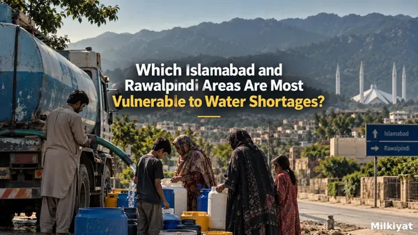 Which Islamabad and Rawalpindi Areas Are Most Vulnerable to Water Shortages?