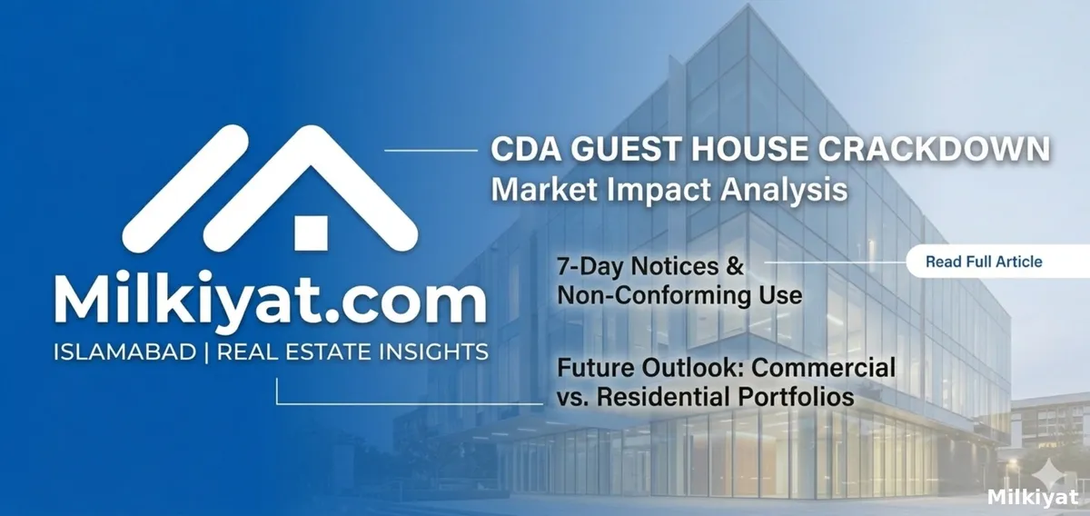 CDA Crackdown: 7-Day Notice Issued to Guest Houses in Islamabad Residential Areas