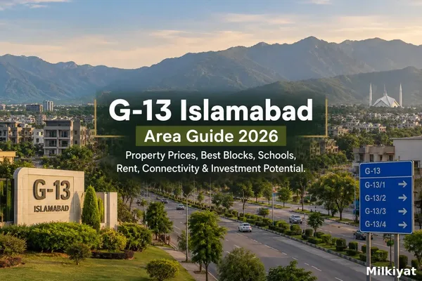 G-13 Islamabad Area Guide 2026: Property Prices, Best Blocks, Schools, Rent, Connectivity & Investment Potential