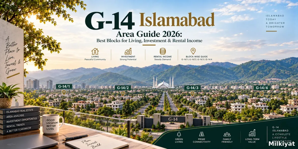 G-14 Islamabad Area Guide 2026: Best Blocks for Living, Investment & Rental Income