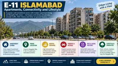 E-11 Islamabad apartment buildings with Margalla Hills in the background