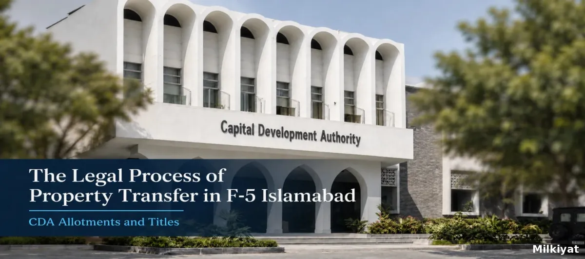The Legal Process of Property Transfer in F-5 Islamabad: CDA Allotments and Titles