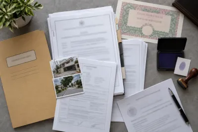 Documents required for an F-5 property transfer file at CDA One Window Operation