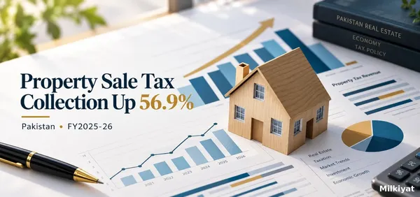 Pakistan's Property Sale Tax Collection Surges 56.9% in FY2025-26