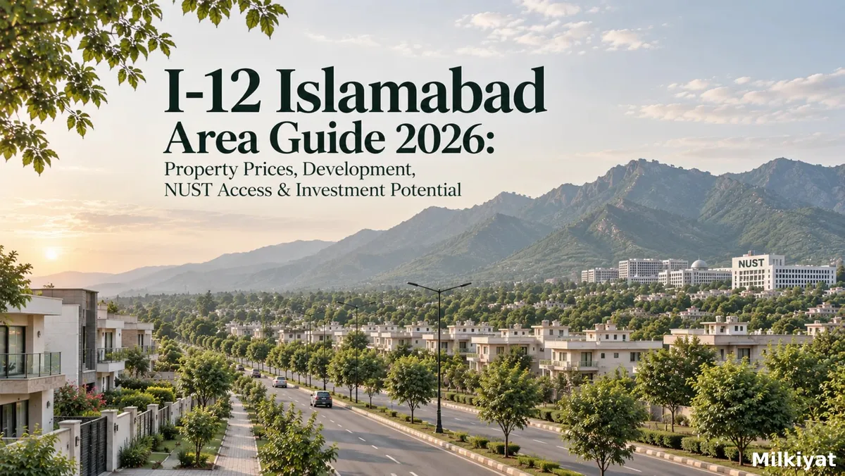 I-12 Islamabad Area Guide 2026: Property Prices, Development, NUST Access & Investment Potential