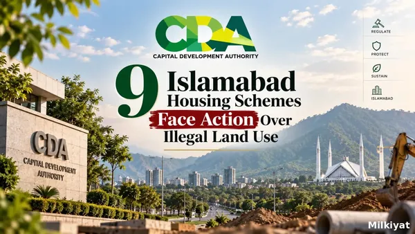 9 Islamabad Housing Schemes Face Action Over Illegal Land Use
