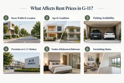 Six key factors affecting G-11 rent prices.