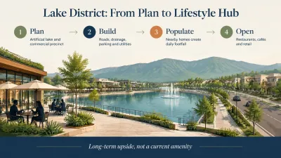 DHA Margalla Enclave Lake District development depends on construction, infrastructure, nearby residents and commercial tenant activity before becoming a functioning lifestyle destination.