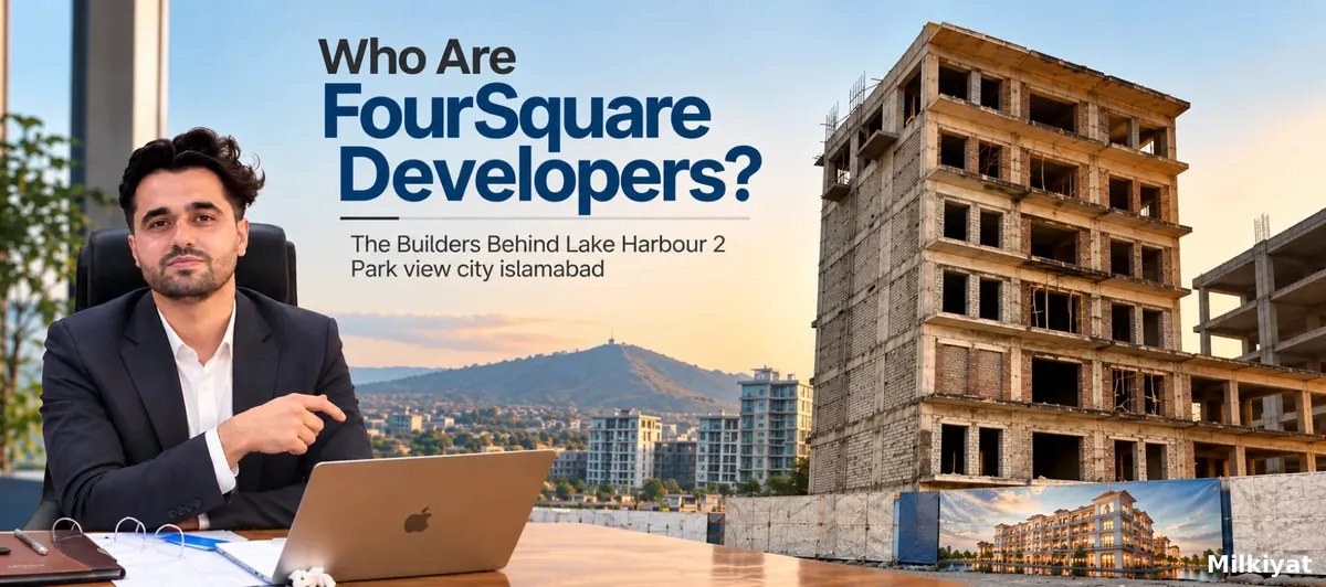 Who Are FourSquare Developers? The Builders Behind Lake Harbour 2 Park view city islamabad