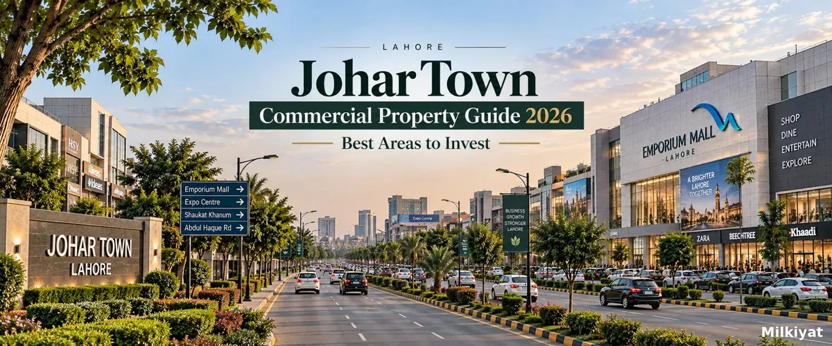 Johar Town Commercial Property Guide 2026: Best Areas to Invest