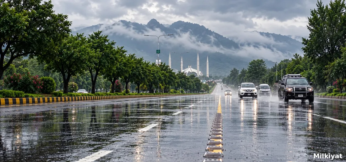 Up to 50mm Rain Hits Islamabad as CDA Carries Out Dewatering at Waterlogging Points