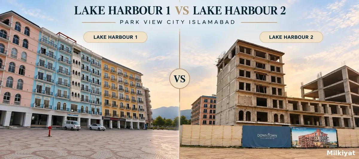 Lake Harbour 1 vs Lake Harbour 2 in Park View City Islamabad Key Differences Explained : Which One Should You Choose?