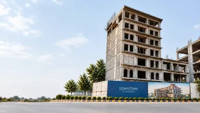 Lake Harbour 2 G+6 apartment building render on A-Com Plot 07 Downtown Park View City