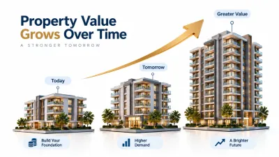 Lake Harbour 2 capital gains scenarios showing flat, moderate and strong property appreciation