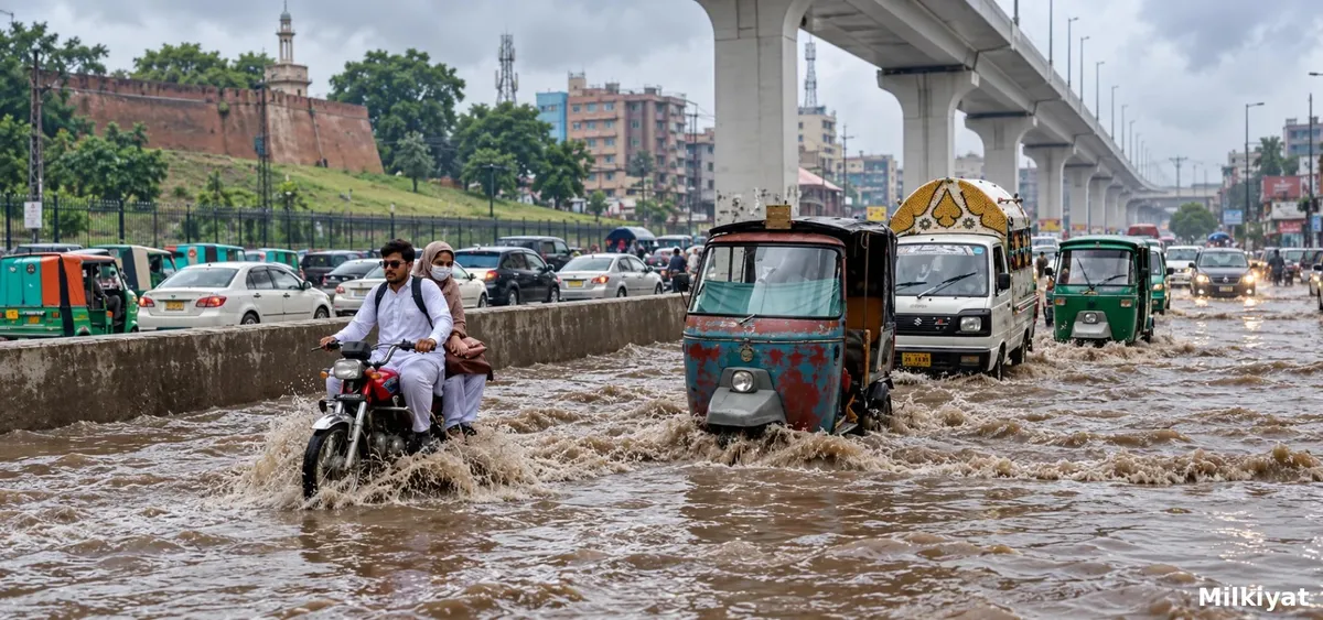 Rawalpindi Rain Exposes Drainage Problems as Flooding Disrupts Roads and Land Registration