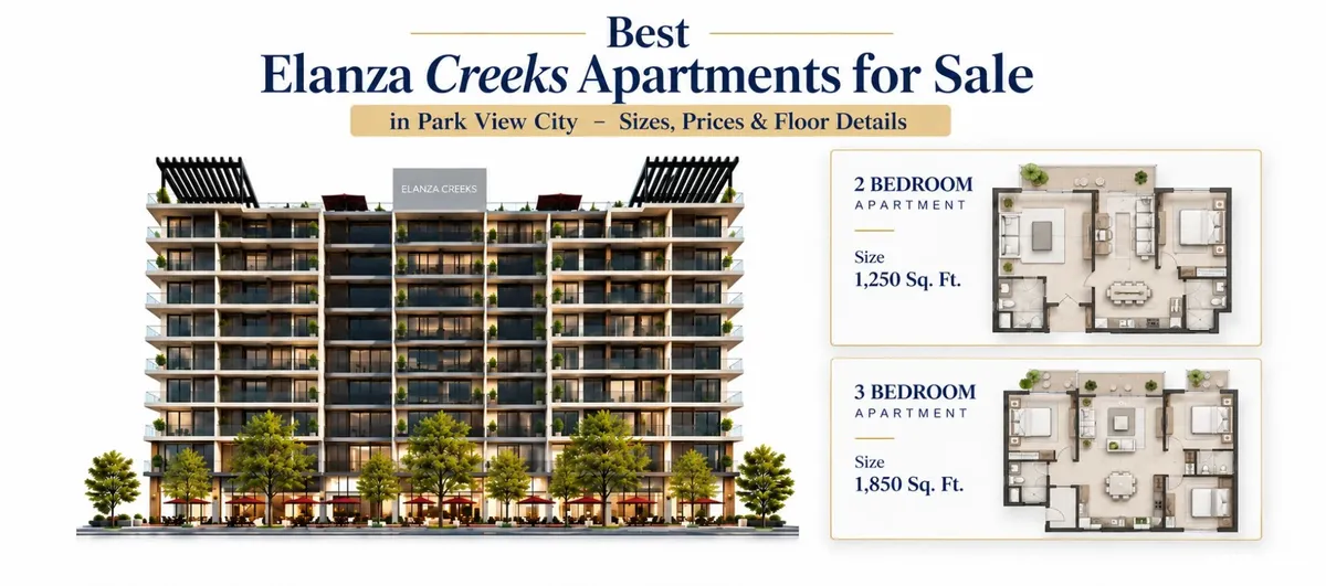 Best Elanza Creeks Apartments for Sale in Park View City Sizes, Prices & Floor Details